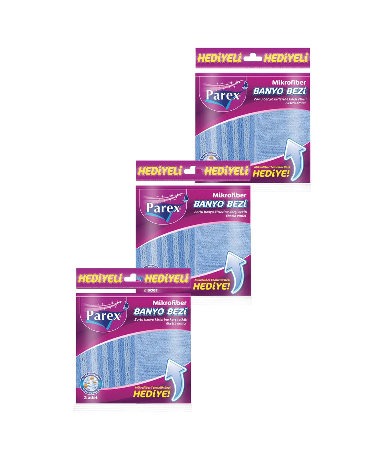 Mikrofiber Banyo Bezi Mikrofiber Temizlik Bezi Hediye Üçlü Paket Diğer