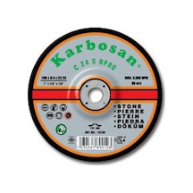 Karbosan 180 X 8.0 X 22.23 Flex C 24 S Bf80 Bombeli Döküm Taşlama Taşı 10 Adet Karbosan 180 X 8.0 X 22.23 Flex C 24 S Bf80 Bombeli Döküm Taşlama Taşı 10 Adet