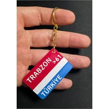 Trabzon Şehir İl Plakalık Anahtarlık