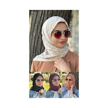 Aldaıyr 4 Jakarlı Caz Eşarp Pamuk 120x120 Çok Renklijk05-7