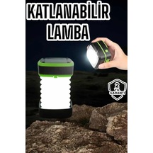 Katlanabilir Kamp Lambası Solar Fener Görünümlü 3 Kademeli Şarjlı 02052657
