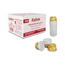 Kafem Muffin Kek Kapsülü Sarı Tavşan Desenli 50li X 30 Paket Koli - K20 Sarı