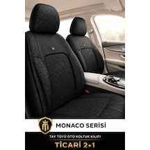 Alfa Romeo 156 1997-2007 Uyumlu Monaco Serisi Siyah Oto Koltuk Kılıfı