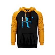Roger Federer Blue Logo Kırmızı Renk Reglan Kol Sweatshirt / Hoodie