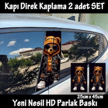 Rapçi Ukala Panda Folyo - 2kapı İçin 2adet Sticker Kaplama - Tuning Modifiye