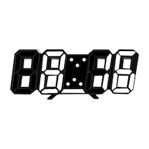 Xindoker Led Dijital Saat - Zaman/tarih/sıcaklık Gösterimi, 3d Ekran, Işıklık Ayarı, Duvar/sandalyeye Yerleştirilebilir, Modern Ev Ve Ofis Kullanıma Uygun ÇOk Renkli