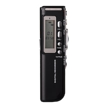 Uzun Süreli Kayıt Yapabilen Hd Ses Kalitesine Sahip Akıllı Dijital Ses Kayıt Cihazı, 8gb Hafıza, Konferans Ve Ders Kaydı İçin İdeal - Siyah