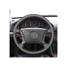 Beyaz Siyah Pu Suni Deri Araba Direksiyon Kılıfı Bmw E36 1995-2000 E46 1998-2004 E39 1995-2003 X3 E83 X5 E53 2000-2006 Beyaz