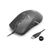 Ergonomik Rgb Oyun Mouse 7200 Dpi 6 Tuş Siyah