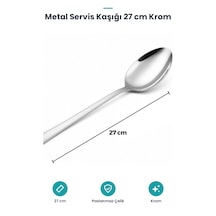 Paslanmaz Çelik Servis Kaşığı 27 Cm