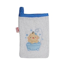 Sevimli Bebek Banyo Lifi & Kesesi Mavi