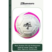 Özel Üretim Fts-10 Profesyonel Hybrıd Futsal Topu 4 No Spor Egzersiz Kondisyon Çok Renkli
