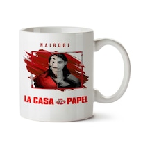 La Casa De Papel 666 İki Tarafı Baskılı Kupa Bardak Çok Renkli