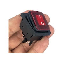 Ic-104w-s Körüklü Geniş Işıklı Kırmızı Anahtar 30a On-off 4p