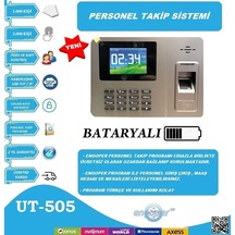 Bataryalı Parmakizi Kart Ve Şifreli Personel Takip Sistemi