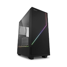 Sharkoon Flow RGB USB 3.0 Mid Tower ATX Bilgisayar Kasası Siyah