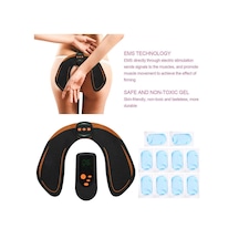 Kalça Kaldırma Eğitmeni Ems Kalça Elektrikli Usb Şarjlı Uzaktan Kumanda Siyah - Turuncu