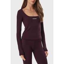 Guess Lotus Top Kadın Top V6bp05 K6318 Rgp Bordo