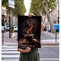 Kahve Posteri Çerçevesiz Poster - Dijital Baskı - Kahve Temalı Poster