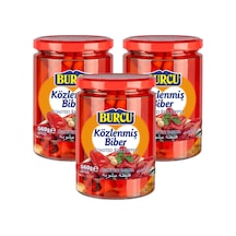 Burcu Közlenmiş Biber 560 Gr Cam X 3 Adet