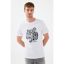 Loft Lf2039228 Erkek Kısa Kollu T-shirt Beyaz