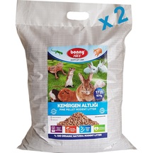 Bonny Nice Organik Sürüngen Taban Kumu Çam Pellet 10 KG 17 L x 2
