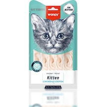 Wanpy Kitten Tavuklu Morina Balıklı Krema Yavru Kedi Ödülü 5x14 Gr