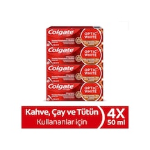 Colgate Optic White Beyazlatıcı Diş Macunu 4 X 50 Ml Kahve Çay Ve Tütün Kullanıcıları İçin