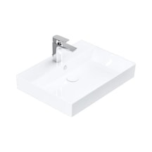 Lucco Stance 60 CM Konsollu Dikdörtgen Lavabo Beyaz