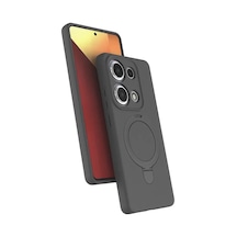 Newface Xiaomi Redmi Note 13 Pro 4g Regal Magsafe Standlı Kapak - Titan Gri