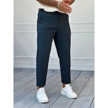 Modefendi Asimetrik Paça Jogger Pantolon Lacivert