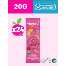 Mixmey Muz Meyve Barı 24 Adet | Atıştırmalıklar – Vegan, Glutensiz, Koruyucusuz (20GR X 24 ADET)