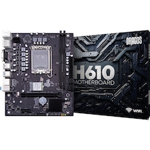 Dragos Pro H610m-e M.2 Sata Wı-fı+bt Ddr4 3200mhz Usb 3.2 Hdmi Dp Vga Ses G.lan 1700p Anakart