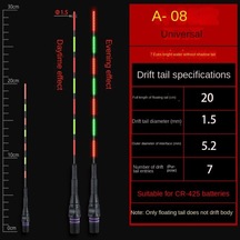 1 Adet Süper Parlak Led Balıkçılık Akıllı Şamandıra Üst Aydınlık Gece Balıkçılık Şamandıra Üst Cr425 Pil A08-no Color Change