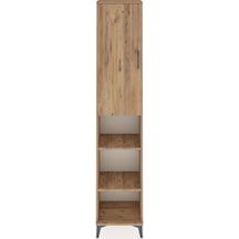 Arges Dolap 5 Raflı Tek Kapaklı 44x30x221 Çam-çam Çam