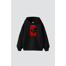 Tarzsokak Power Of Darkness Baskılı Oversize Unisex Siyah