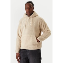 Jack & Jones Jcoflare Teddy Erkek Sweatshirt Bej