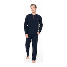 U.S. Polo Assn. U.s Polo Assn. 18958 Erkek Uzun Kollu Yakası Üç Düğmeli Pijama Takımı-lacivert Lacivert U.S. Polo Assn. U.s Polo Assn. 18958 Erkek Uzun Kollu Yakası Üç Düğmeli Pijama Takımı-lacivert Lacivert