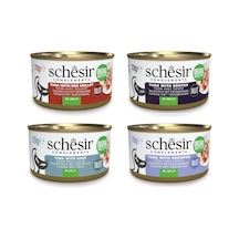 Schesir Karma Tamamlayıcı Kedi Konservesi 70 G X 4 Adet