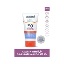 Dermoskin Blueage+ Hassas Ciltler İçin Nemlendirici Güneş Koruma Kremi Spf 50+ Uv Koruma 50 Ml