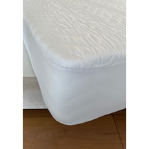 Wow Sıvı Geçirmez Kapitone Fitted Alez 180 200 Beyaz