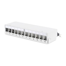 Digitus Dn-93706 12 Port Cat6A 1U Boş Zırhlı Masaüsütü Patch Pane