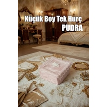 Çeyizlik Küçük Tek Hurç Çiçekli, Kadife Tek Hurç Çeyizlik Dantelli Hurç, Küçük Boy Hurç Kod 44297 Çok Renkli