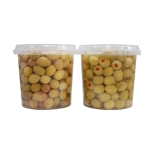 Sadıcım Biberli 650 Gr + Çizik 650 gr Yeşil Zeytin Pet Kavanoz