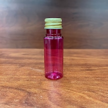 15 Cc Pembe Pet Şişe - Contalı Metal Gold Kapaklı X 10 Adet