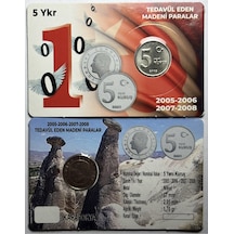 2005 Yılı Tedavül 5 Yeni Kuruş Özel Kitinde Çil Unc