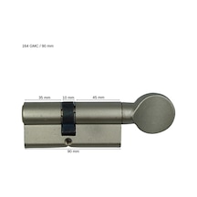 164gmc Standart Mandallı Silindir-çelik Pimli-nikel 90mm-35 10 45