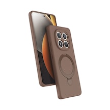Xiaomi Redmi Note 15 Pro 5g Uyumlu Regal Magsafe Standlı Kapak - Çöl Titanyum
