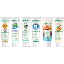 Agarta Doğal Diş Macunu 100ml Karma 6 Lı Set Avantaj Paket Temel Bakım