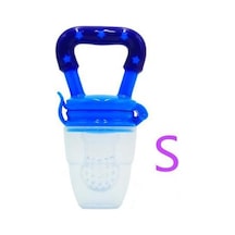 Mavi Çevre Dostu Güvenli Bebek Isırık Malzemeleri Üzerinde 1pc Sevimli Çocuk Silikon Mama Besleyici S Mavi